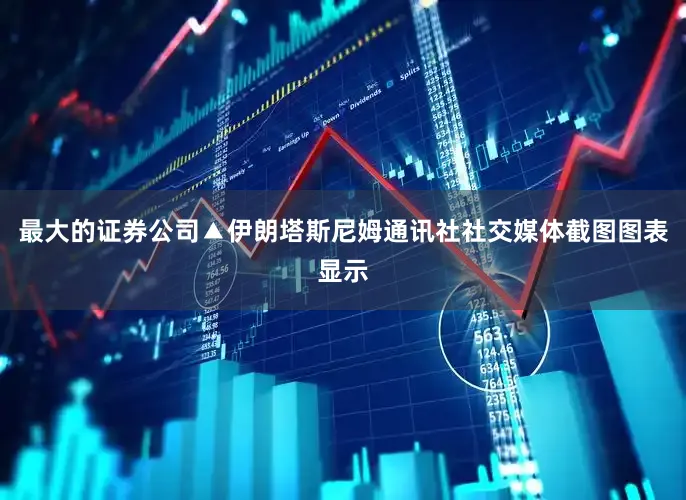 最大的证券公司▲伊朗塔斯尼姆通讯社社交媒体截图图表显示